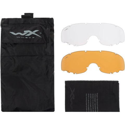 Очки защитные Wiley X Spear, 3 линзы (Grey/Clear/Light Rust) ц:matt black