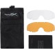 Очки защитные Wiley X Spear, 3 линзы (Grey/Clear/Light Rust) ц:matt black