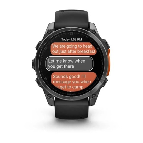 Garmin Fenix 8 AMOLED (47 мм) сланцево-серый/чёрный