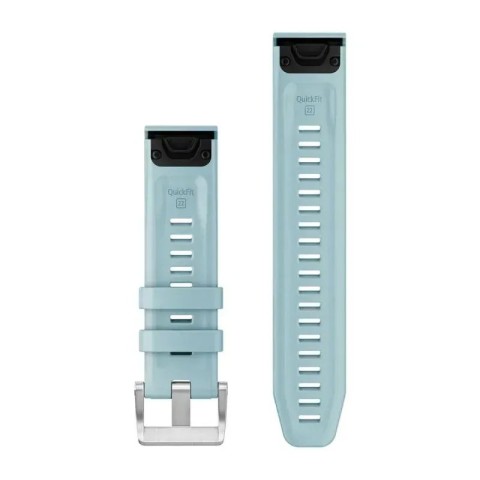 Ремінці для смарт-годинника Garmin QuickFit 22 силіконові, блакитні (із 3 частин, для дайвінгу)