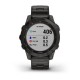Смарт-годинник Garmin fenix 7 Sapphire Solar карбоново-сірий титановий DLC з титановим вентильованим браслетом