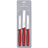 Набір кухонний Victorinox Paring Set 3шт з черв. ручкою (3 ножа)