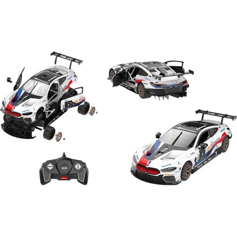 Машинка-конструктор Rastar BMW M8 GTE 1:18. Белый