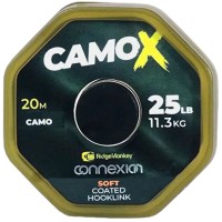 Повідцевий матеріал RidgeMonkey Connexion CamoX Soft Coated Hooklink 20m 35lb/15.9kg