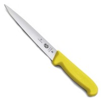 Ніж кухонний філейний Victorinox Fibrox 18 см, жовтий