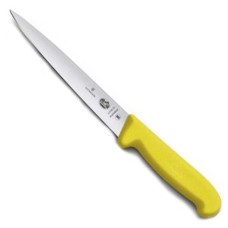 Ніж кухонний філейний Victorinox Fibrox 18 см, жовтий
