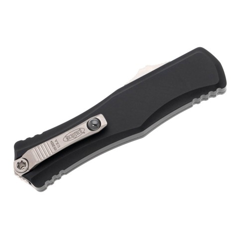 Ніж Microtech Hera II OTF, recurve stonewash, чорний