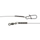 Поводок Select титановый 12cm 7kg/0.28mm с вертлюгом