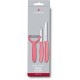 Набор кухонный Victorinox SwissClassic Paring Set 3шт с св.крас. ручкой (2 ножа, овощечистка Tomato and Kiwi)