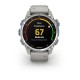 Смарт-годинник Garmin Descent Mk3 (43 мм) із нержавіючої сталі з силіконовим туманно-сірим ремінцем