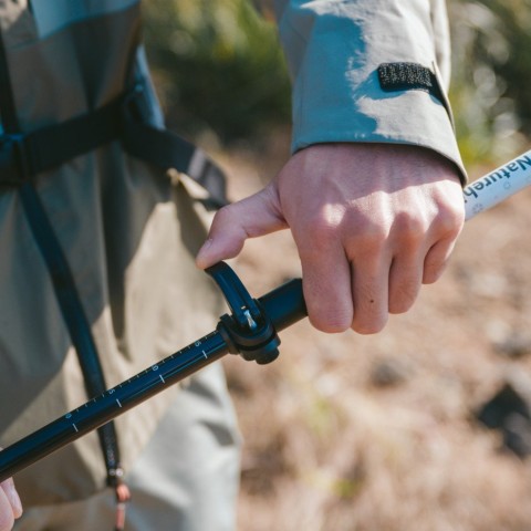 Трекінгова палиця 3-секційна Naturehike ST06 NH17D006-D, 66-135 см, зелена