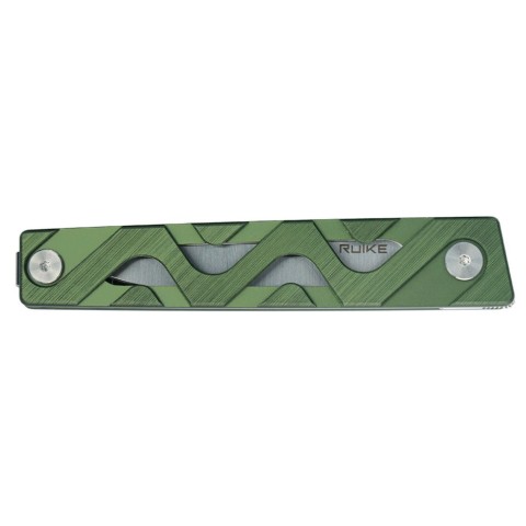 Ніж складаний туристичний Ruike P878-AG, (8.7 см) 14C28N / 6063Aluminum зелений