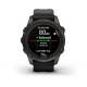 Смарт-годинник Garmin fenix 7S Pro Sapphire Solar Edition карбоново-сірий титановий DLC з чорним ремінцем