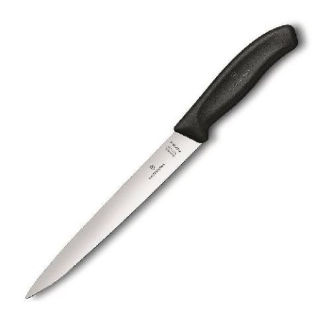 Кухонний ніж Victorinox SwissClassic Filleting Flex лезо 20см філейний з чорн. ручкою (блістер)