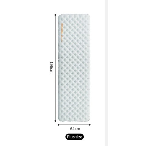 Матрац надувний одномісний UL Naturehike CNK2450WS012, 196*64, сірий