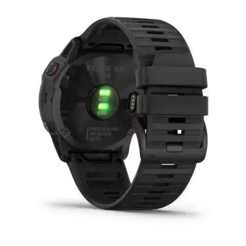 Смарт-часы Garmin fenix 6X Pro черные с черным ремешком