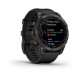 Смарт-годинник Garmin fenix 7 Sapphire Solar чорний титановий DLC з чорним ремінцем