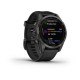 Смарт-годинник Garmin fenix 7S Sapphire Solar карбоново-сірий титановий DLC з чорним ремінцем