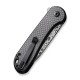 Ніж складаний кишеньковий Civivi Elementum II, (7.5 см) Damascus / Carbon Fiber & G10