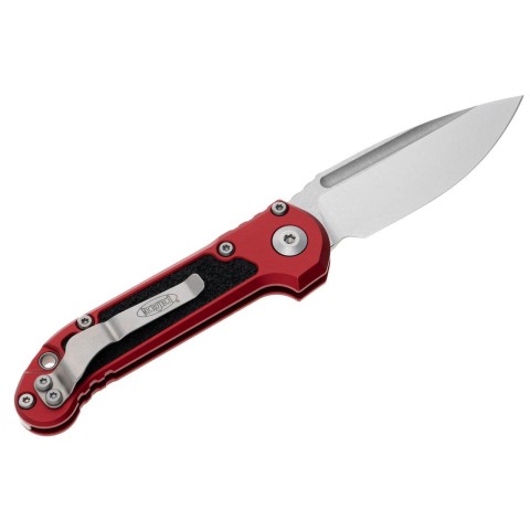 Нож Microtech L.U.D.T. S/E Gen III,  stonewash клинок, красная рукоять