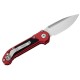 Нож Microtech L.U.D.T. S/E Gen III,  stonewash клинок, красная рукоять