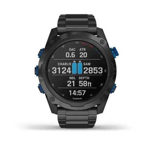 Смарт-часы Garmin Descent Mk2i титановые серые DLC с титановым ремешком (в комплекте с Descent T1)