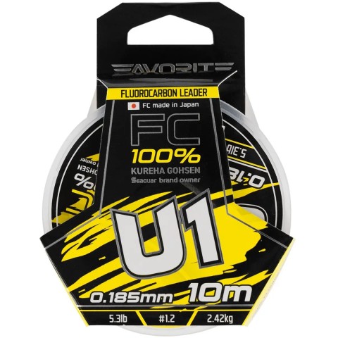 Флюорокарбон Favorite U1 FC 10m #1.2/0.185mm 5.3lb/2.42kg