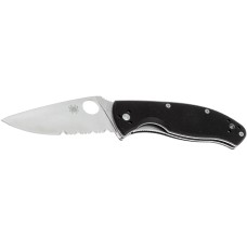 Нож Spyderco Tenacious, 8Cr13MoV, G-10, полусеррейтор ц:black