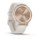 Смарт-часы Garmin vivomove Trend с персиково-золотистым стальным безелем, корпусом и ремешком цвета айвори
