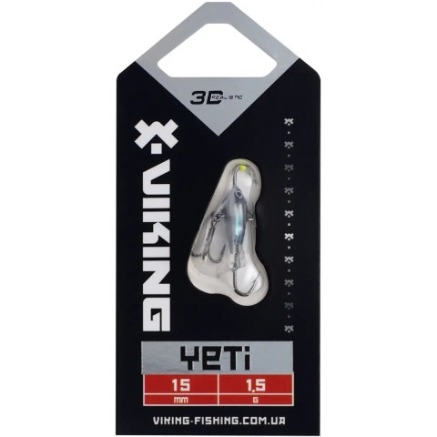 Балансир Viking Fishing Yeti Ice Jig 15mm 1.5g #14 Dark Mackerel