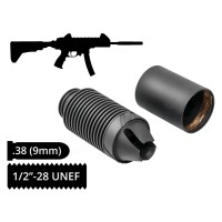 Пламегасник-радіатор AFTactical NF60, .38 (9мм), 1/2x28 UNEF, AKDAS SA-9 HP