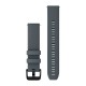 Быстросменные ремешки Garmin силиконовые (20 мм) сумеречные с черной фурнитурой
