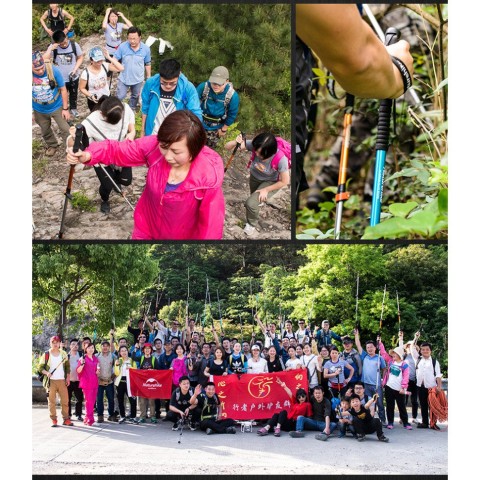 Трекінгова палиця 3-сек. Naturehike Women 6061 AL NH17D001-Z, 57-120 см, алюміній,  золотиста