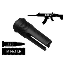Пламегасник трищільовий AFTactical F241, .223 (5.56мм), 14x1 Lh, CZ BREN 2