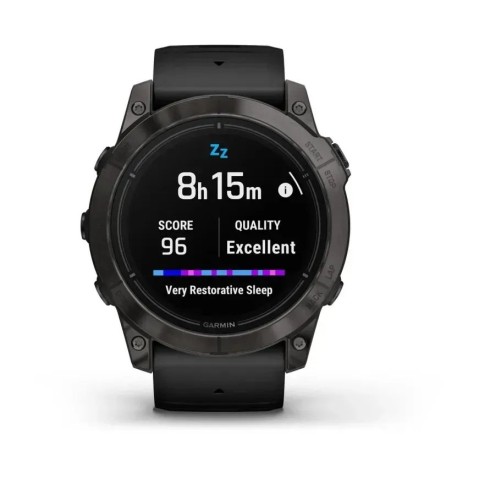 Смарт-годинник Garmin epix Pro Gen 2 Sapphire Edition (51 мм) карбоново-сірий титановий DLC з чорним ремінцем