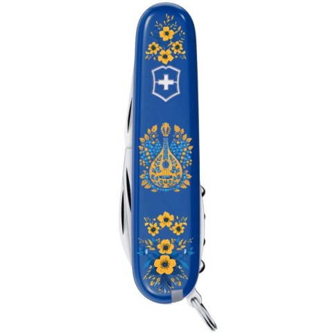 Ніж Victorinox Spartan Ukraine 91мм,12функ,син ,Українські мотиви