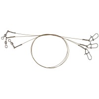 Поводок Savage Gear Raw49 Trace 20cm 0.27mm 7kg Swivel/Needle Snap (3 шт/уп.)