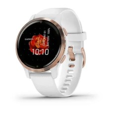 Смарт-годинник Garmin Venu 2S білий із рожево-золотистим безелем