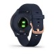 Смарт-часы Garmin vivomove 3S с розово-золотистым безелем и темно-синим ремешком