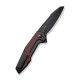 Ніж складаний туристичний Civivi Hypersonic, (9.4 см) 14C28N / Steel & G10 чорно-бордовий