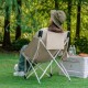 Стілець складаний Naturehike Stellaluna T04 CNK2550JJ022, вуглецева сталь, чорний