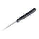 Ніж Microtech Dirac Delta D/E OTF, stonewash клинок, чорне руків'я