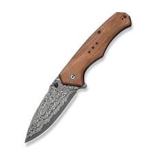 Ніж складаний туристичний Civivi Photonix, (9.4 см) Damascus / Guibourtia Wood
