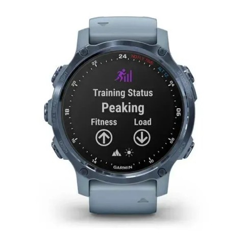 Смарт-годинник Garmin Descent Mk2S мінерально-синій з ремінцем кольору морської піни