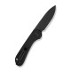 Ніж складаний кишеньковий Civivi Elementum Slip Joint, (7.5 см) 14C28N / G10 чорний