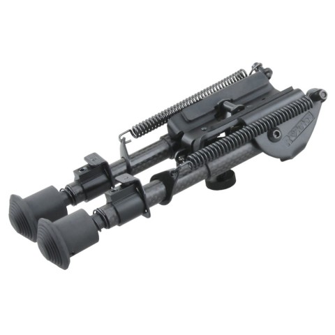 Сошки Vector Optics 155-230 мм на антабку. Карбонове волокно, підпружинені