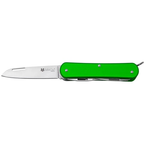 Нож многофункциональный Fox Vulpis Aluminium OD Green. 5 инструментов