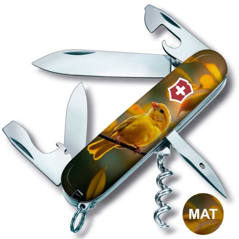 Ніж Victorinox Spartan Ukraine 91мм,13функ ,Золота пташка