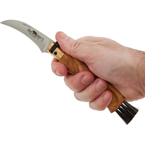 Нож Old Bear Mushroom M, W1.4060 steel, Olive wood olive