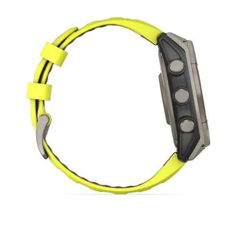 Смарт-годинник Garmin fenix 8 (47 мм) Sapphire Solar титан яскраво-жовтий/графітовий